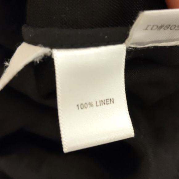 Ann taylor black linen maxi dress size small - Picture 3 of 5